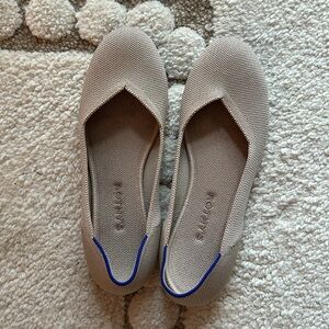 Rothy's Women's Tan and Blue Flats